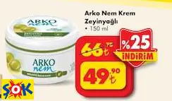 ARKO NEM KREM ZEYTİNYAĞLI 150 ML